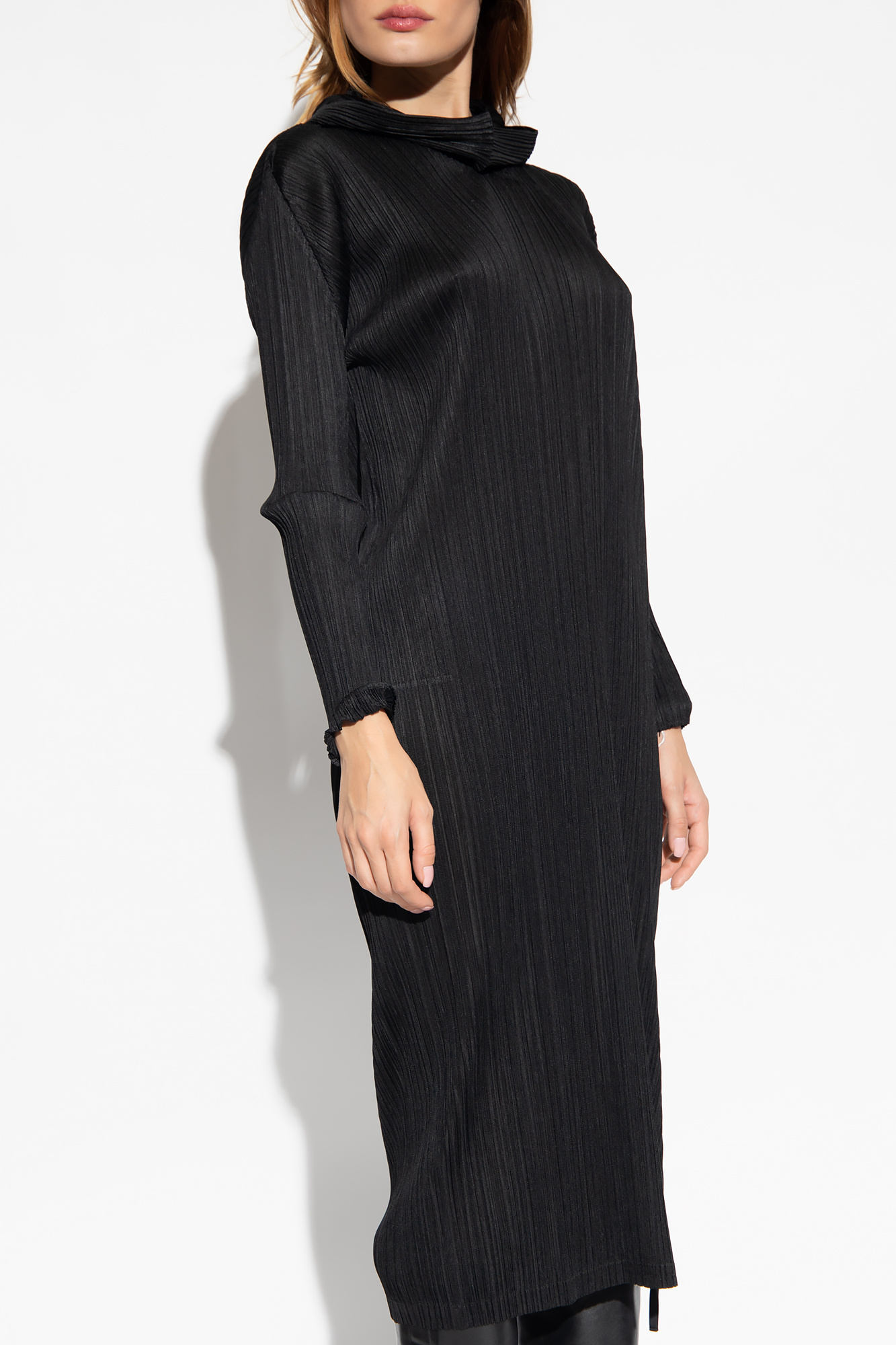 Black Pleated dress Issey Miyake Pleats Please - Otheniapw